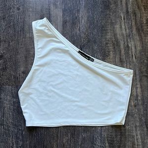 White crop top